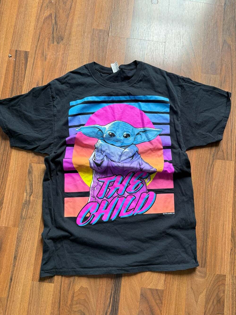 Star Wars The Mandalorian Grogu 'The Child' 80s Retro Style Graphic T-Shirt